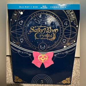 NWOT Sailor Moon Crystal Season 3 Blu-Ray+DVD Combo Pack